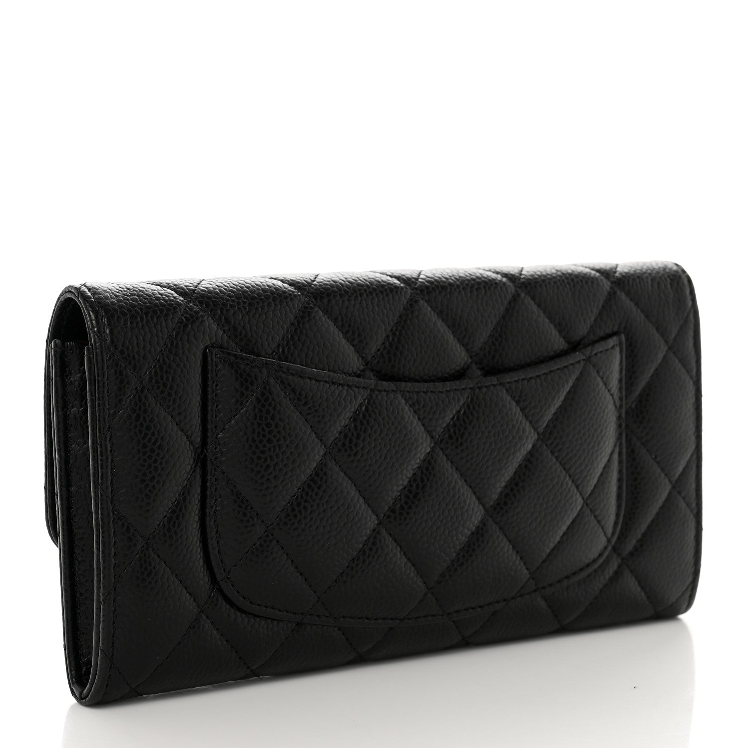 Chanel Caviar Quilted Large Flap Wallet Black 3 of 8