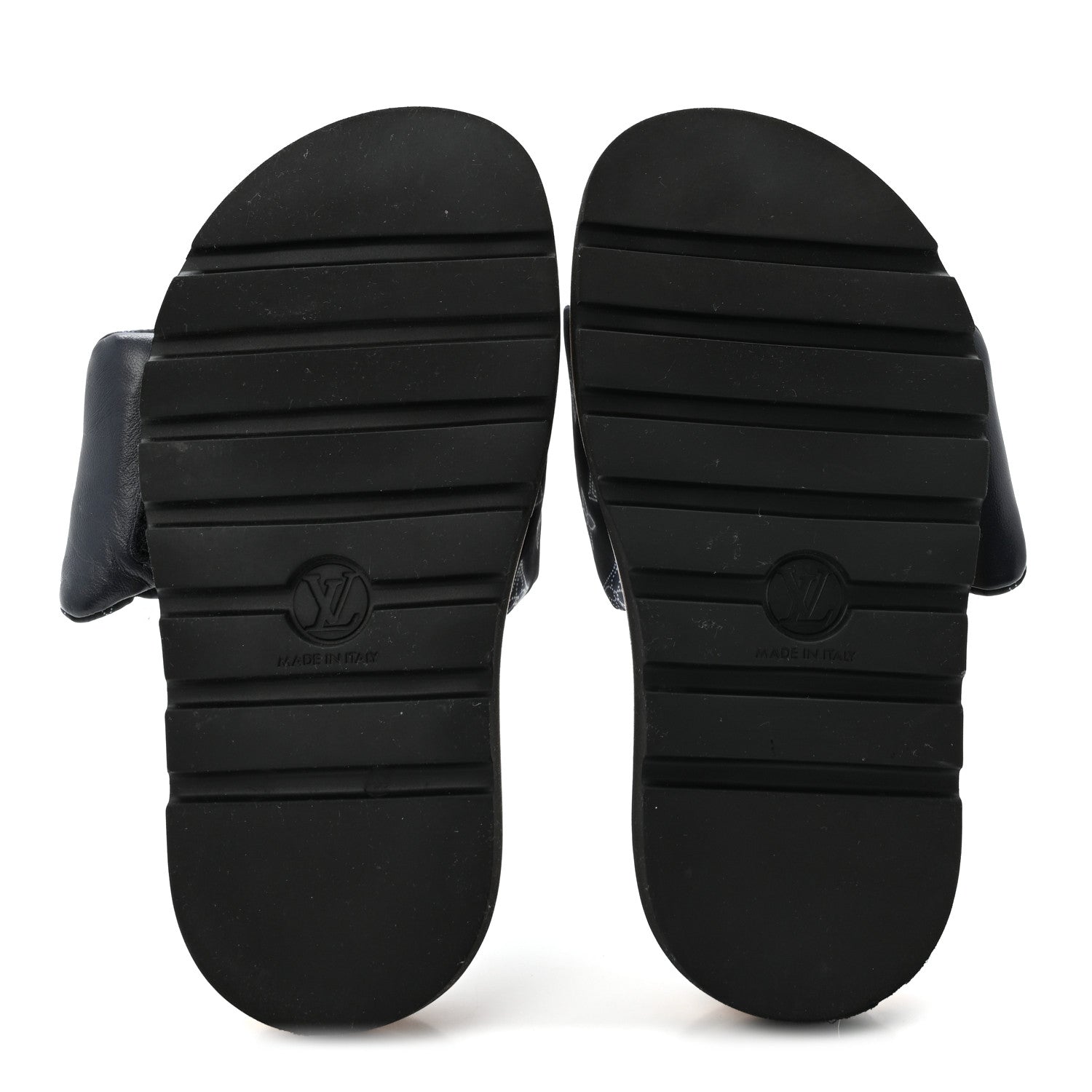 Louis Vuitton Nylon Monogram Womens Pool Pillow Comfort Mules 36 Navy Blue 6 of 9