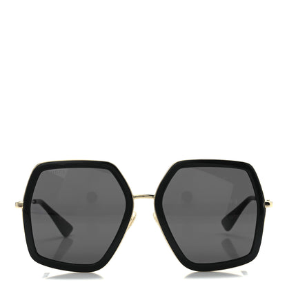 Gucci Acetate Oversize Square Frame GG0106S Sunglasses Black 2 of 8