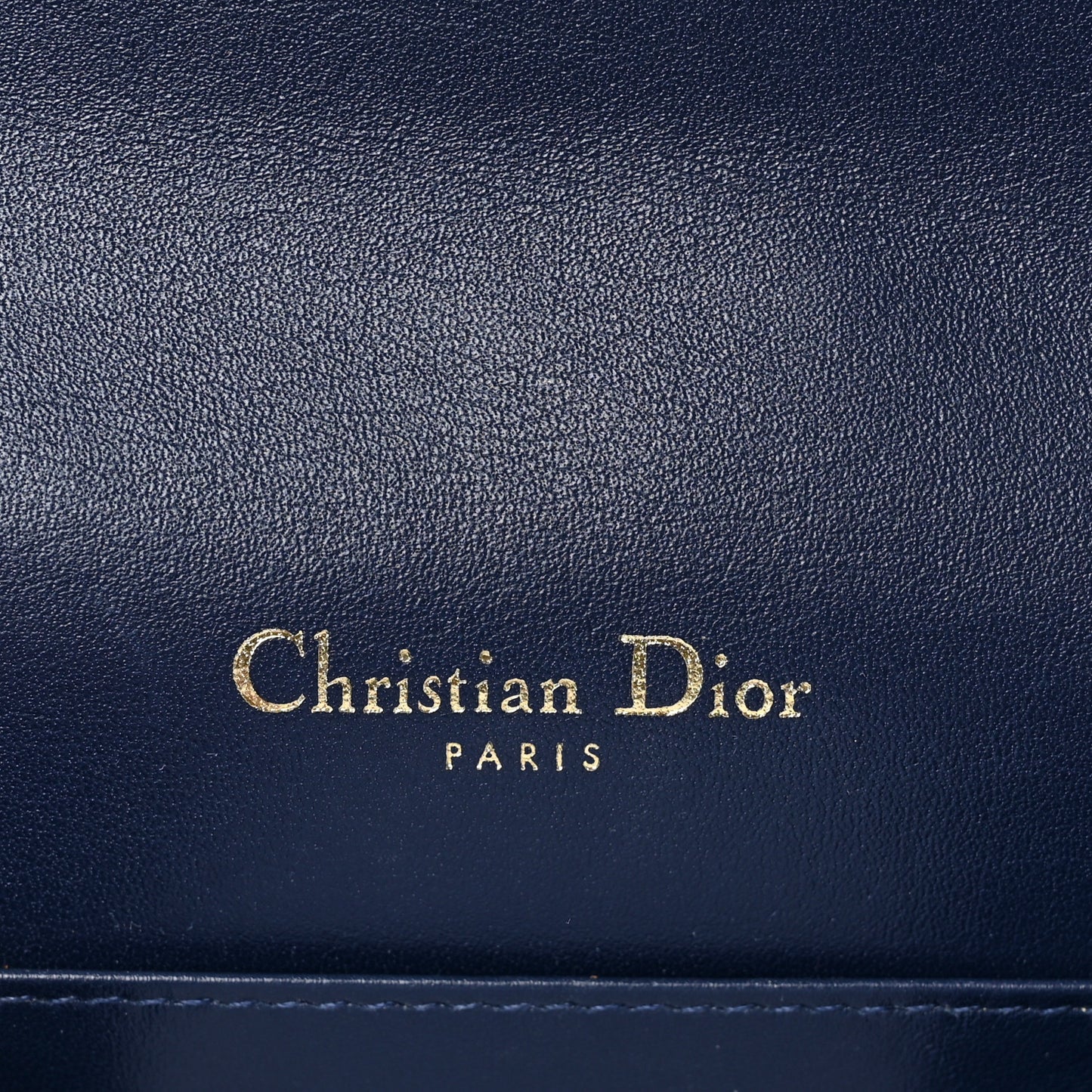 Patent Cannage Lady Dior Convertible Clutch Navy