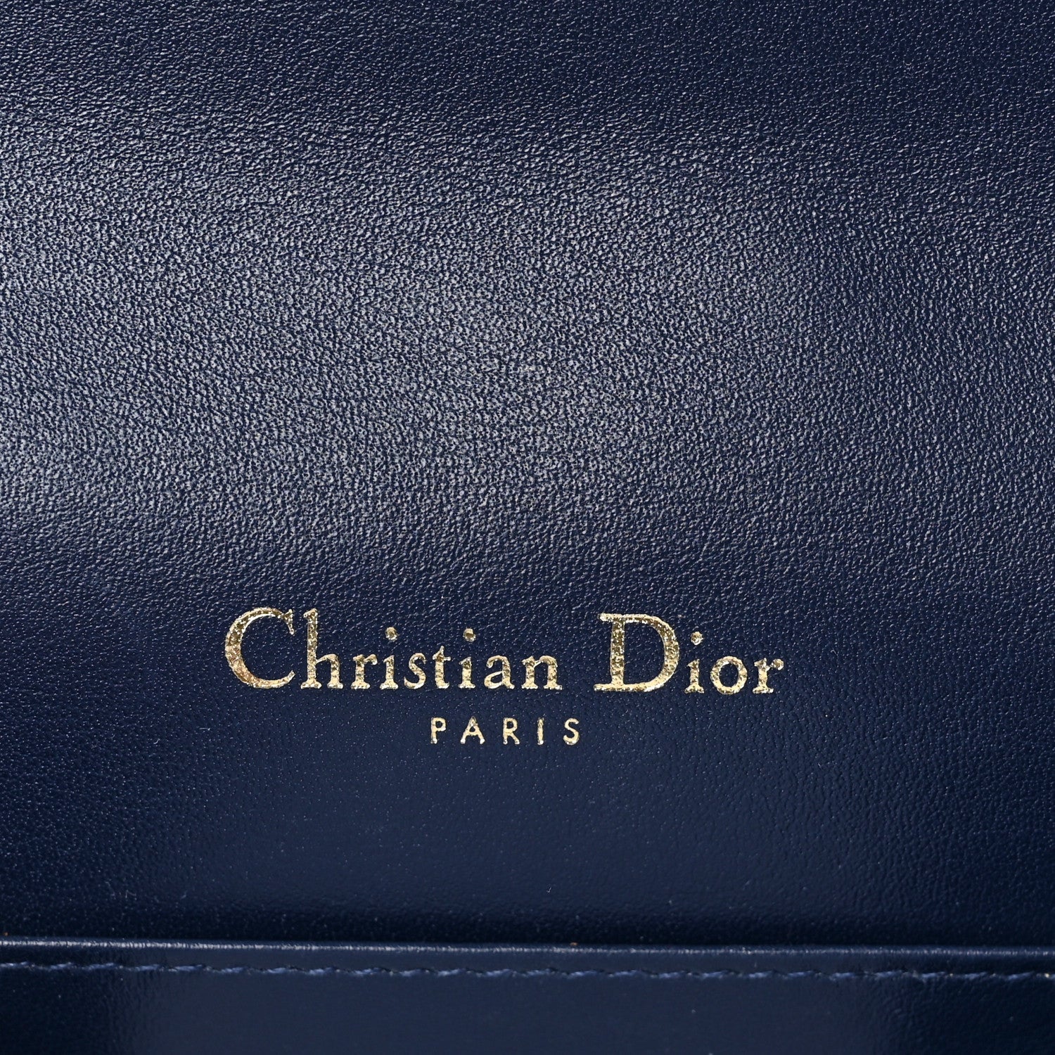 Christian Dior Patent Cannage Lady Dior Convertible Clutch Navy 6 of 10