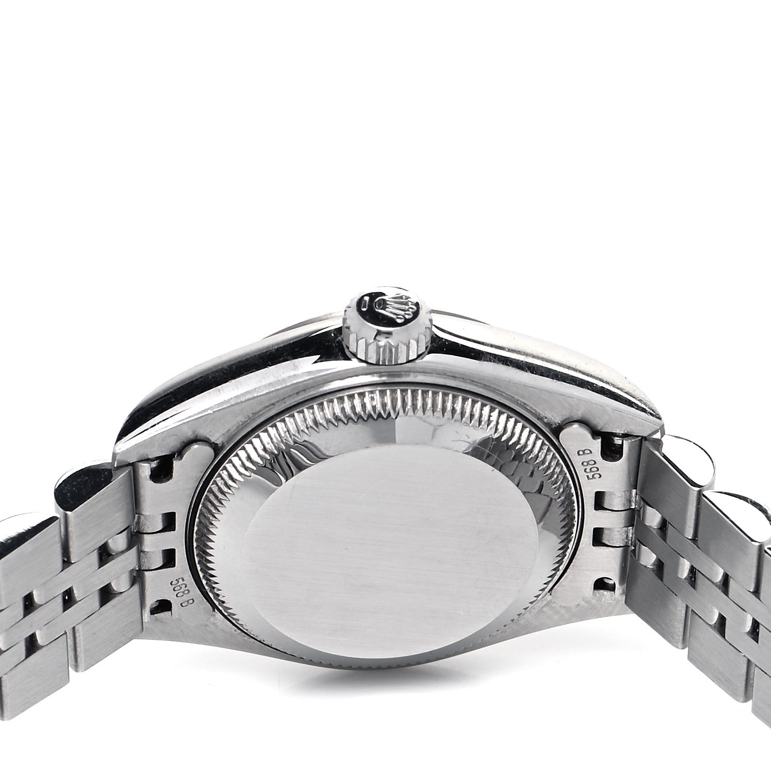 Rolex Stainless Steel 18K White Gold Diamond Mother of Pearl 26mm Oyster Perpetual Datejust Watch 79174 4 of 4
