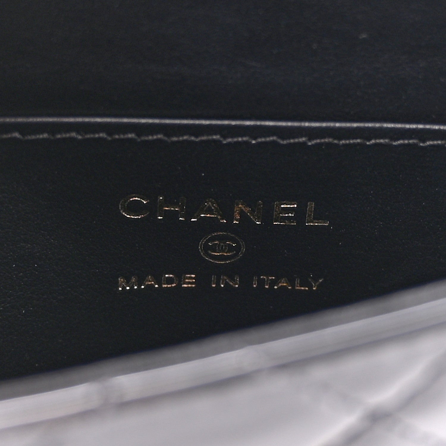 Chanel Patent Calfskin Quilted Chain Hoop Bag Black 6 of 11