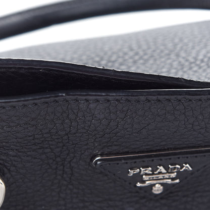 Prada Vitello Daino Shopping Tote Black 9 of 9
