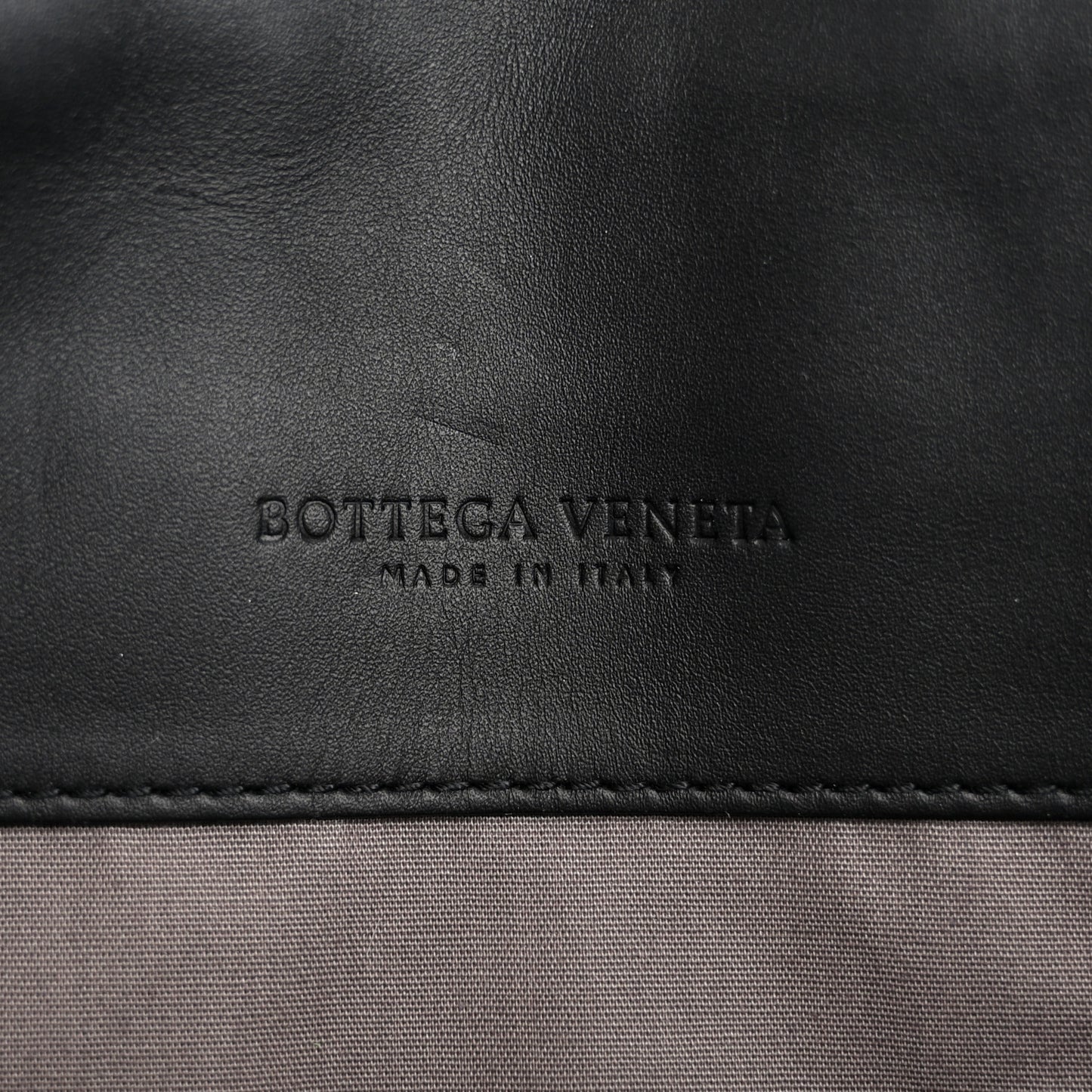 Nappa Intrecciato Flap Pouch Black