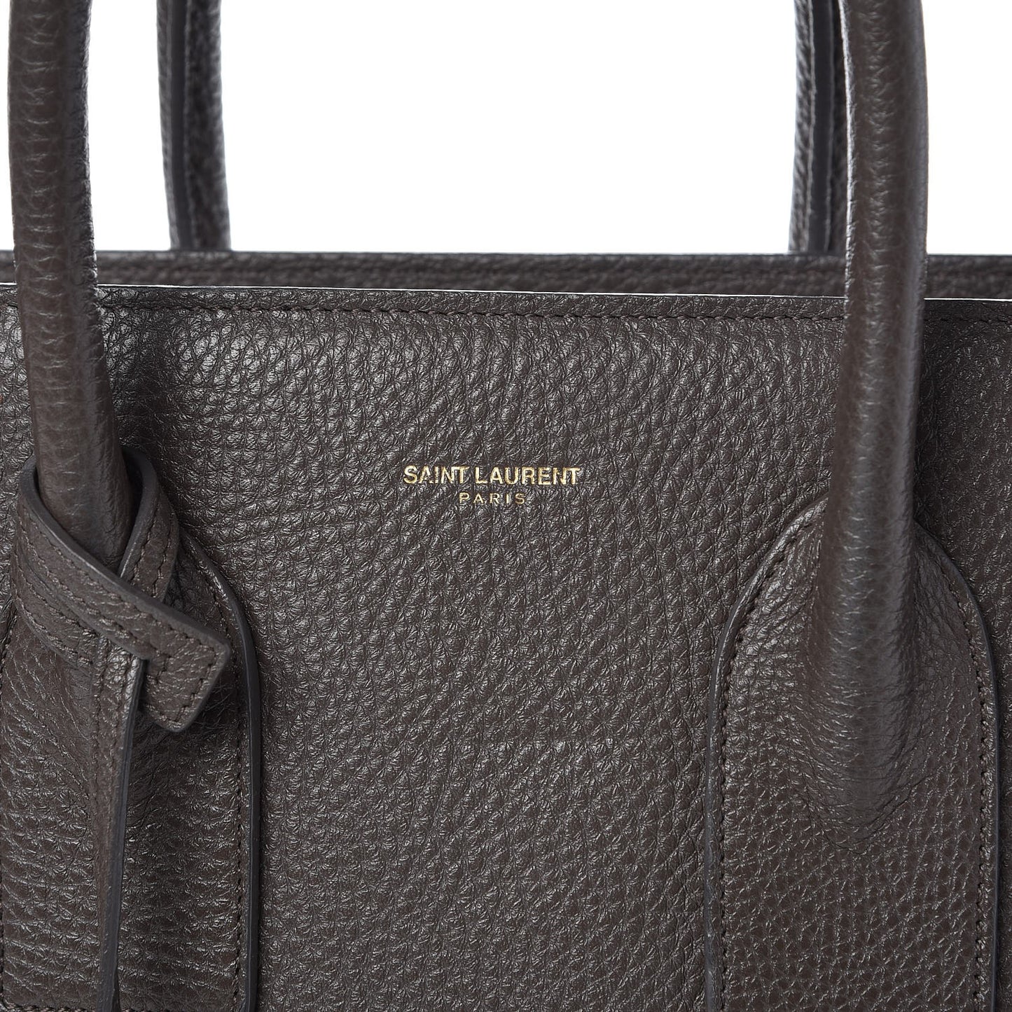 Grained Calfskin Small Sac De Jour Earth