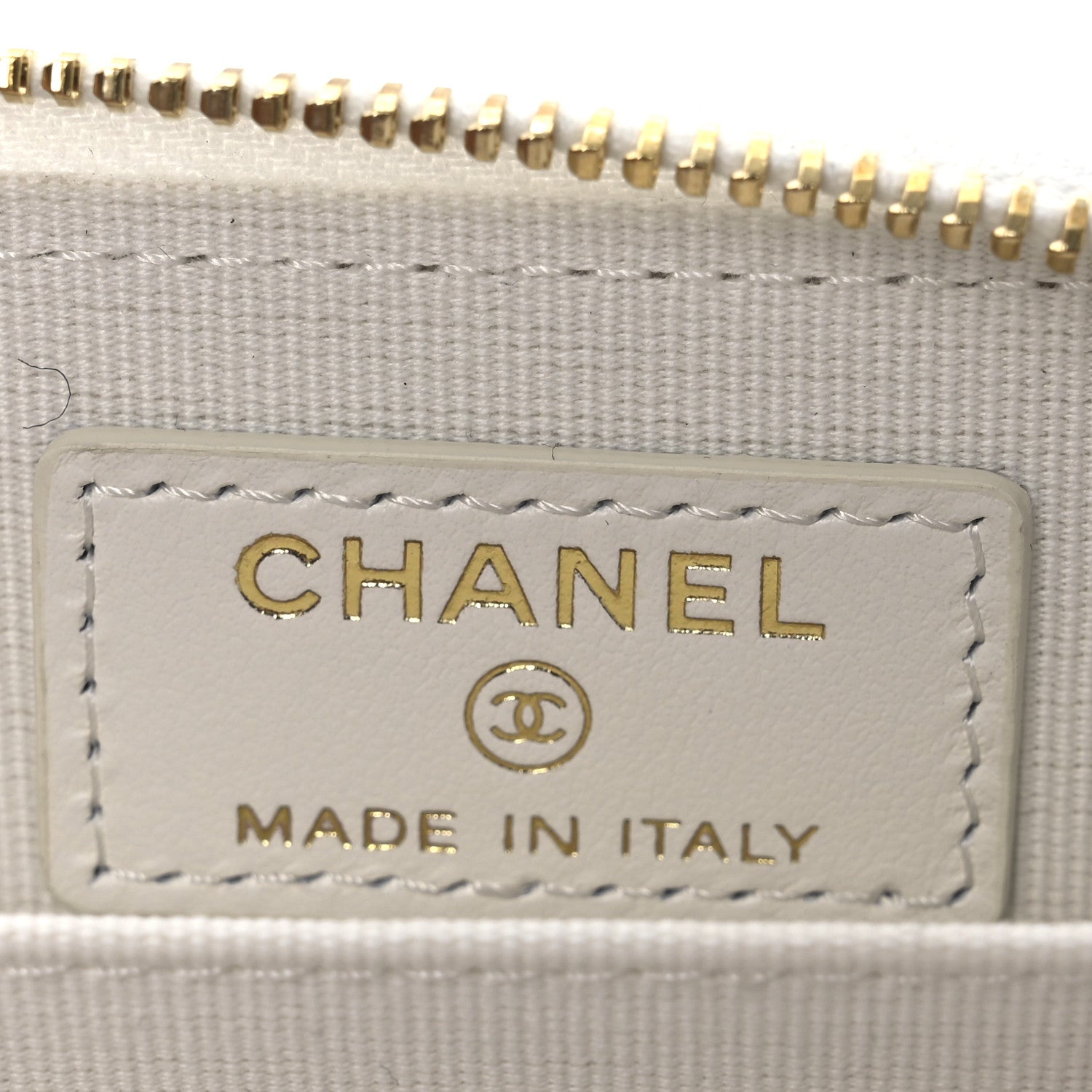 Chanel Tweed Quilted Bow Flap Card Holder On Chain White 6 of 11