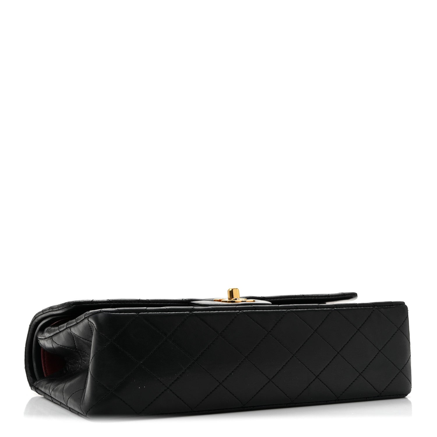 Chanel Lambskin Quilted Medium Double Flap Black 4 of 14