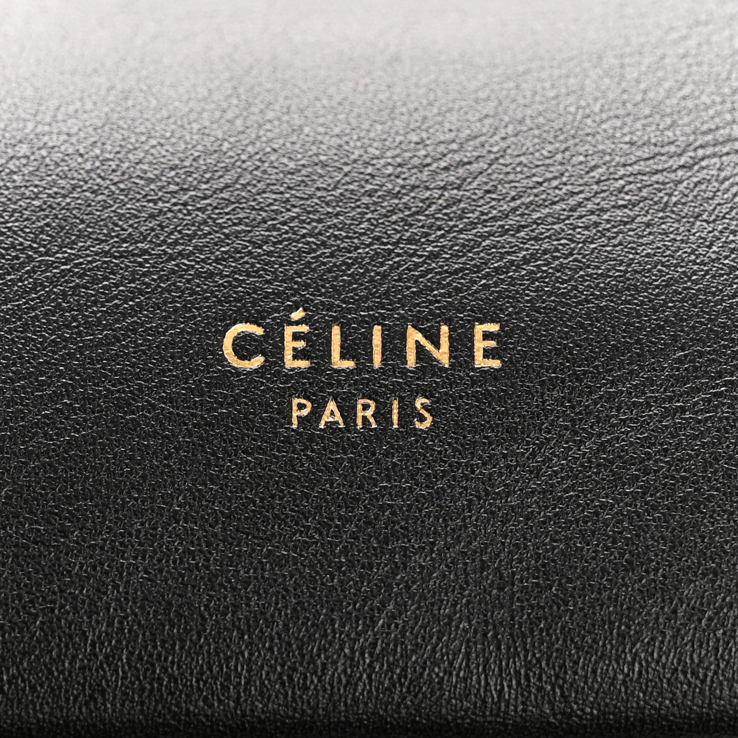 Celine Calfskin Pleated French Lock Clutch Black 6 of 8