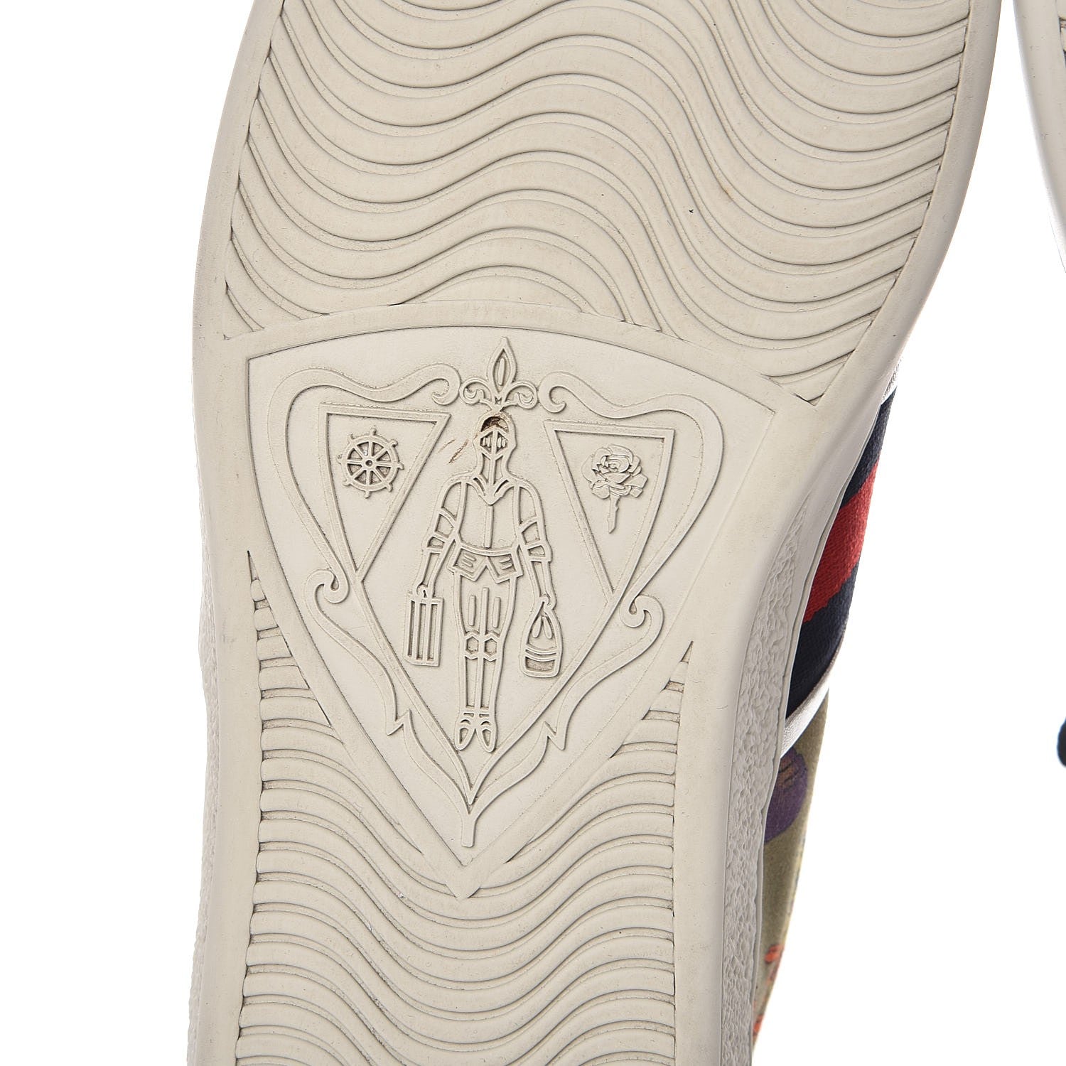 Gucci Canvas Web Flora Snake Print Mens Ace Sneakers 10.5 9 of 12