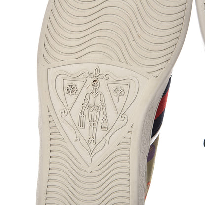 Gucci Canvas Web Flora Snake Print Mens Ace Sneakers 10.5 9 of 12