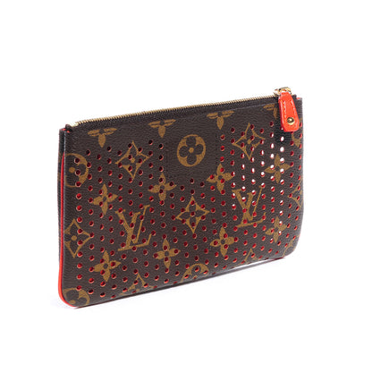 Louis Vuitton Monogram Perforated Pochette Plat Orange 3 of 7