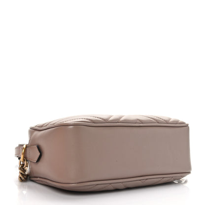 Gucci Calfskin Matelasse Small GG Marmont Chain Shoulder Bag Porcelain Rose 4 of 9