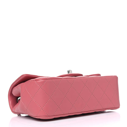 Chanel Lambskin Quilted Mini Rectangular Flap Pink 3 of 4