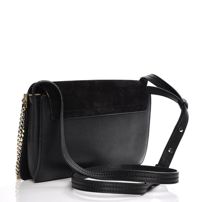 Chloe Suede Calfskin Small Faye Shoulder Bag Black 3 of 8