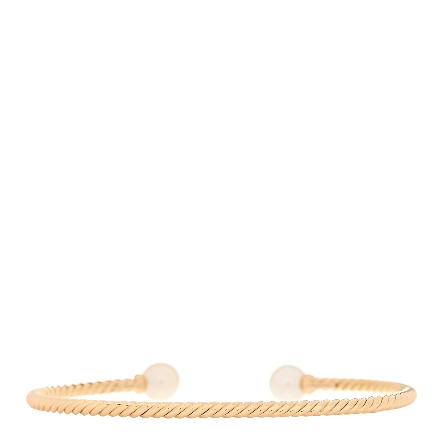 18K Yellow Gold Cultured Pearl 2.6mm Solari Cablespira Bracelet