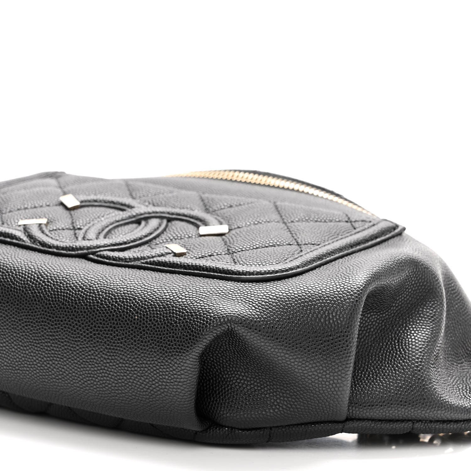 Chanel Caviar Quilted Filigree Waist Bag Black 10 of 10