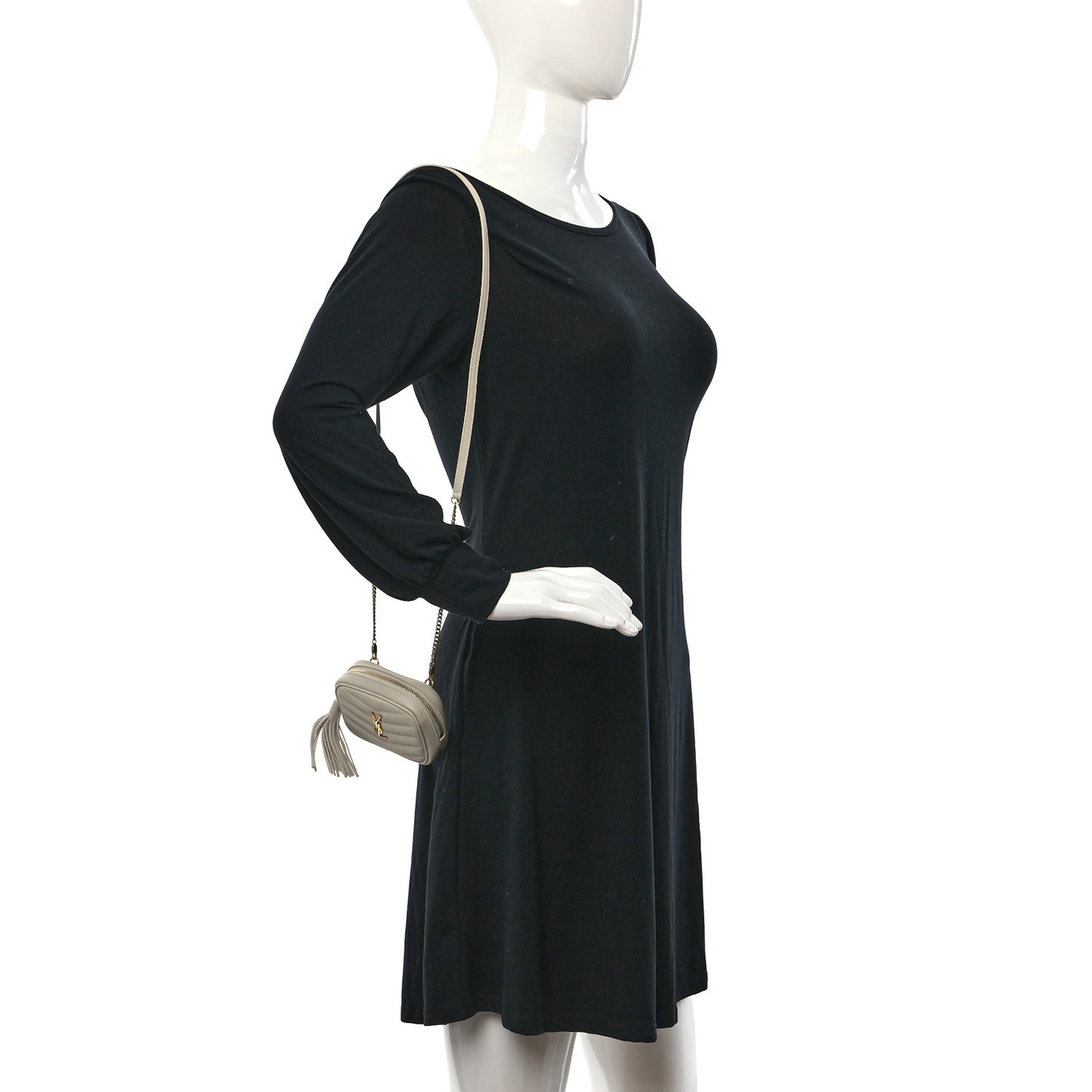 Grain De Poudre Matelasse Monogram Baby Lou Camera Bag Crema Soft