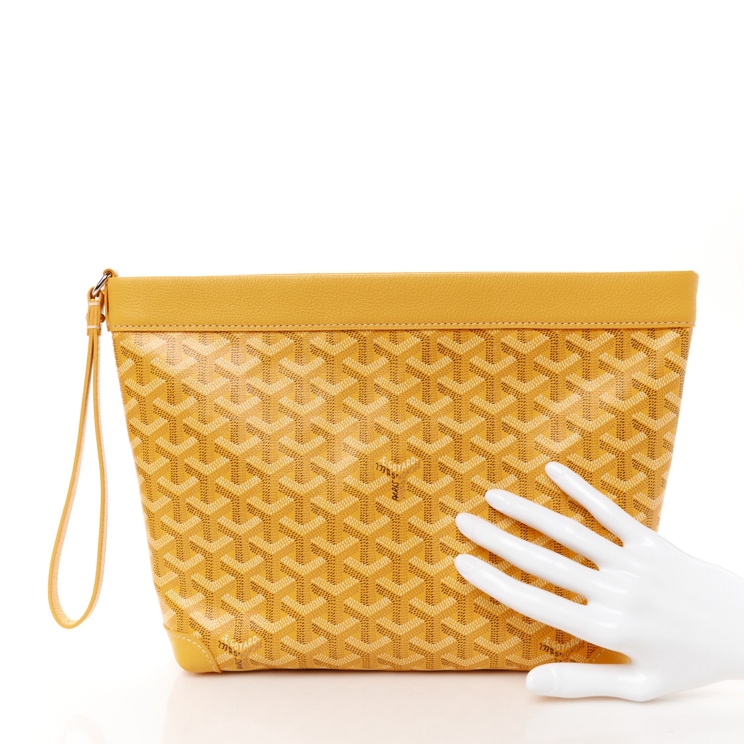 Goyard Goyardine Conti Pouch Yellow 2 of 8