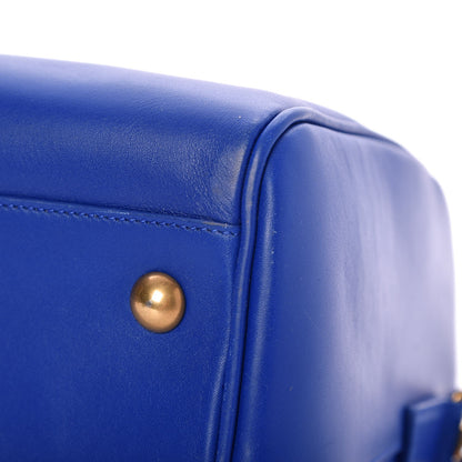 Saint Laurent Calfskin Classic Duffle 6 Blue 8 of 10
