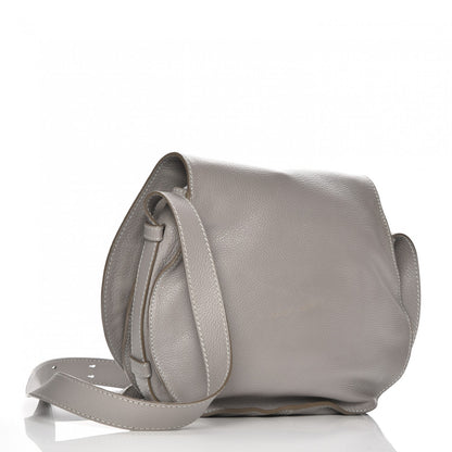 Chloe Calfskin Medium Marcie Round Crossbody Bag Cashmere Grey 3 of 12