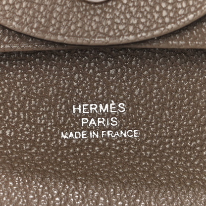 Hermes Chevre Mysore Bastia Coin Purse Etoupe 6 of 10