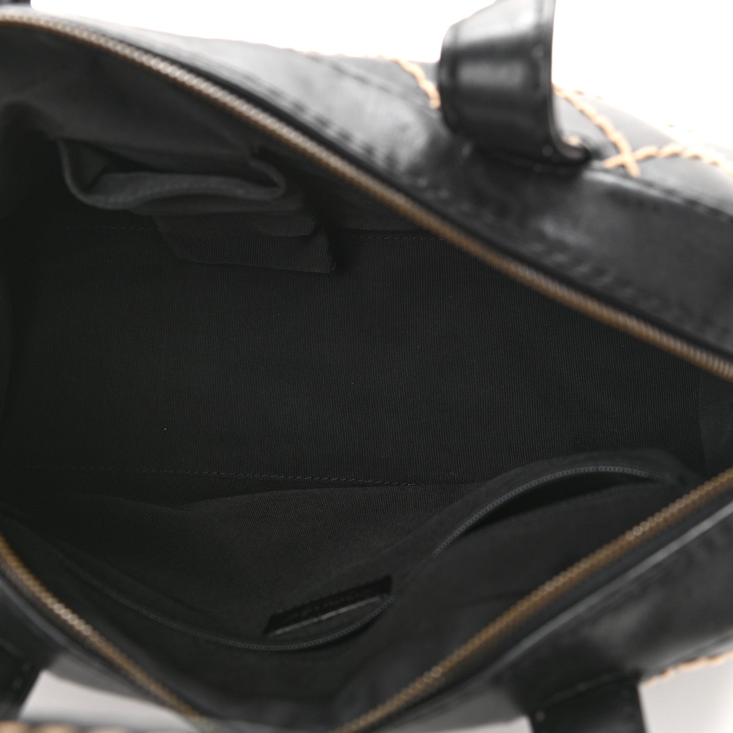 Chanel Calfskin Wild Stitch Top Handle Bag Black 8 of 13