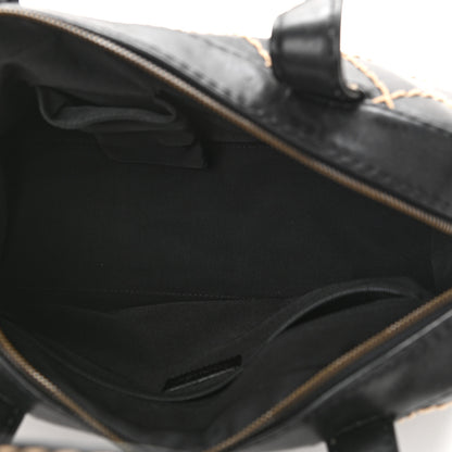 Chanel Calfskin Wild Stitch Top Handle Bag Black 8 of 13