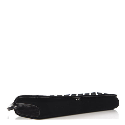 Saint Laurent Velvet Crystal Fetiche Clutch Nero Black 4 of 8