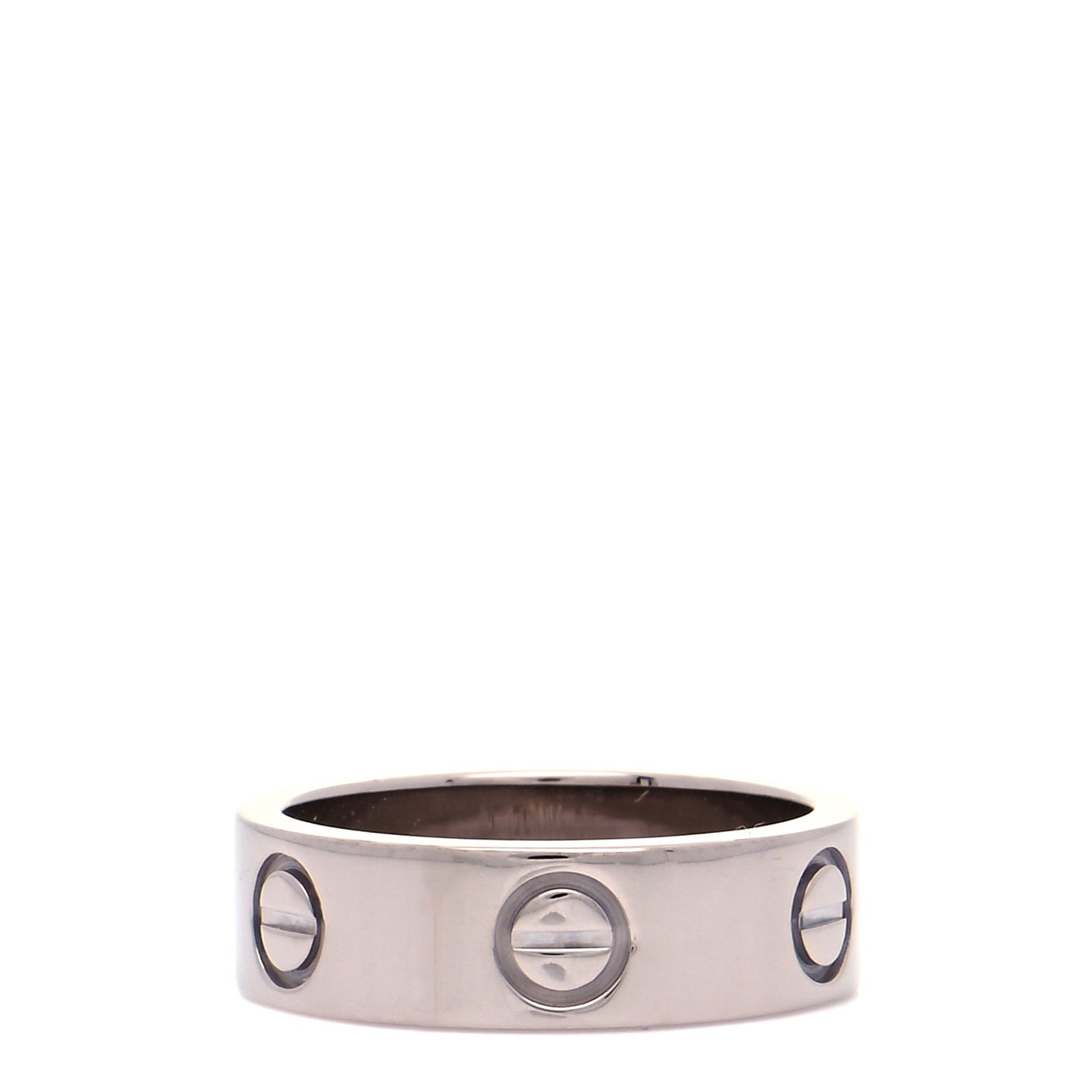 18K White Gold 5.5mm LOVE Ring 48 4.5