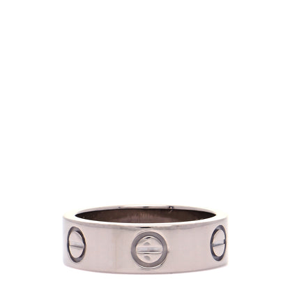 Cartier 18K White Gold 5.5mm LOVE Ring 48 4.5 3 of 5