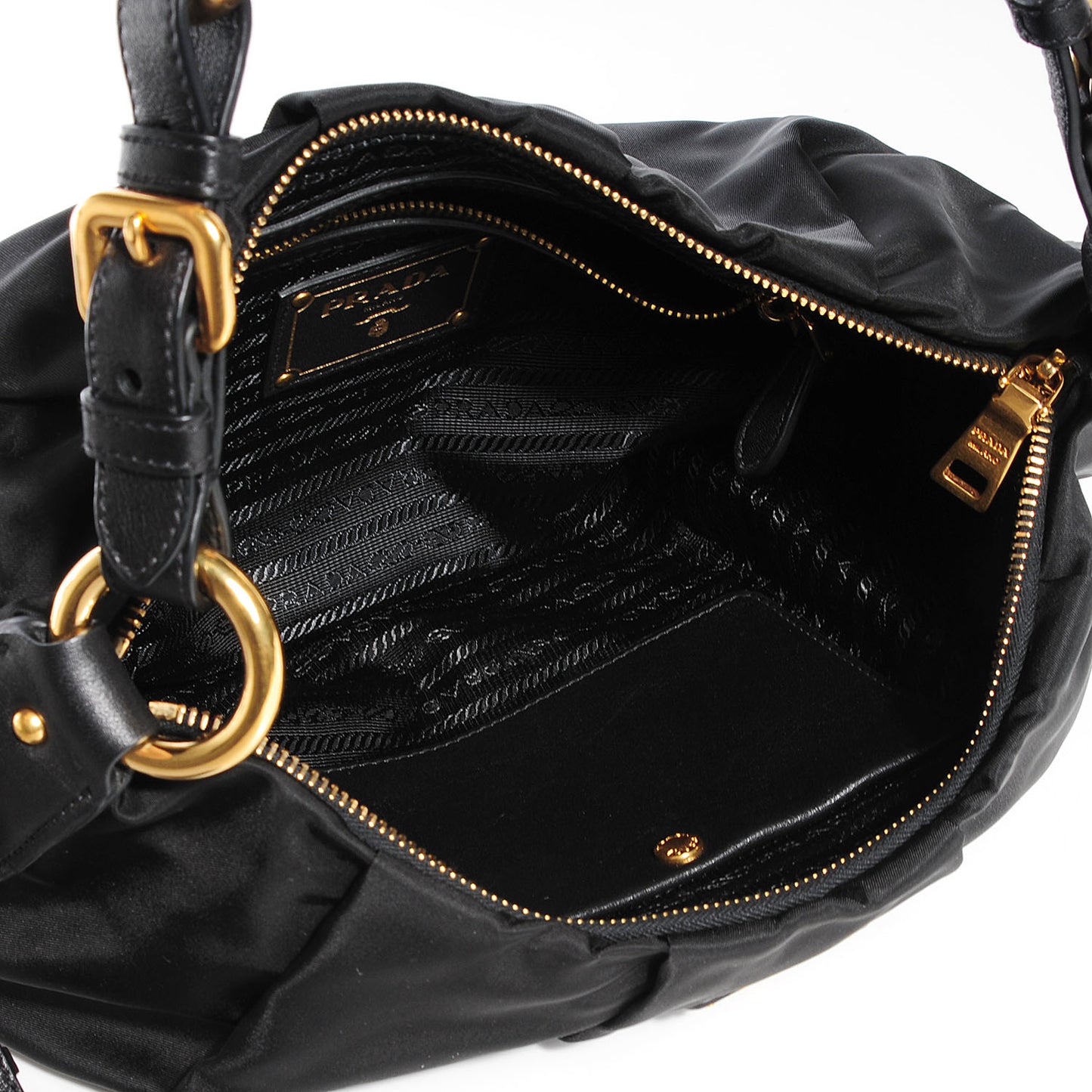 Tessuto Nylon Shoulder Bag Nero Black