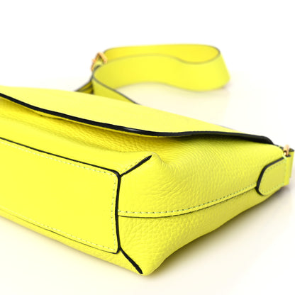 Burberry Signature Grain Small Burleigh Crossbody Bag Neon Yellow 8 of 8