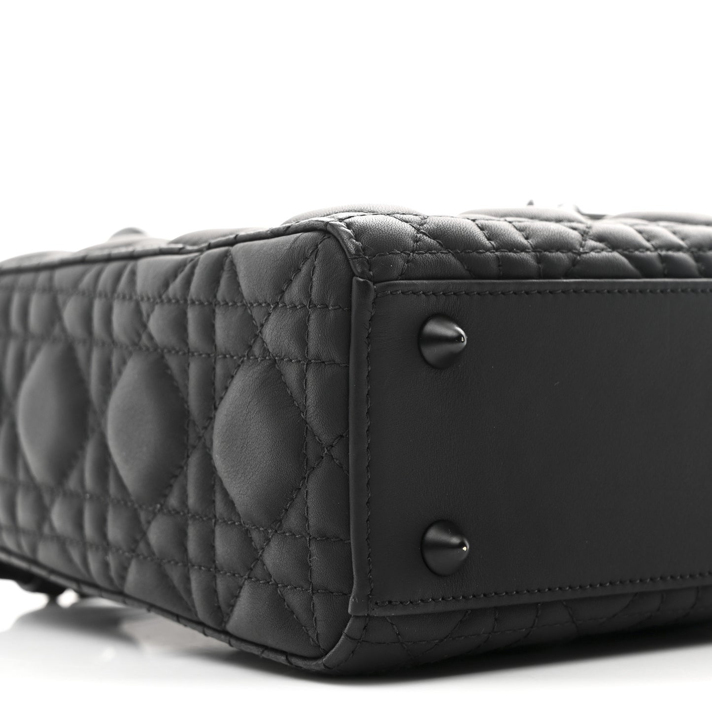 Ultra Matte Calfskin Cannage Small My ABCDior Lady Dior Black
