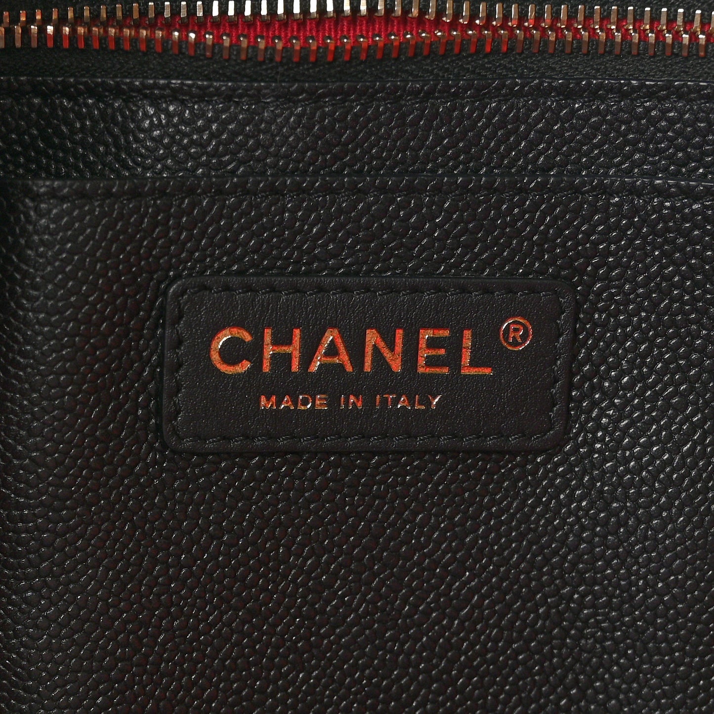 Caviar Quilted Large Shopping Tote Black