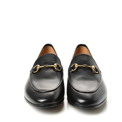 Gucci Calfskin Womens Jordaan Loafers 36.5 Black 2 of 10