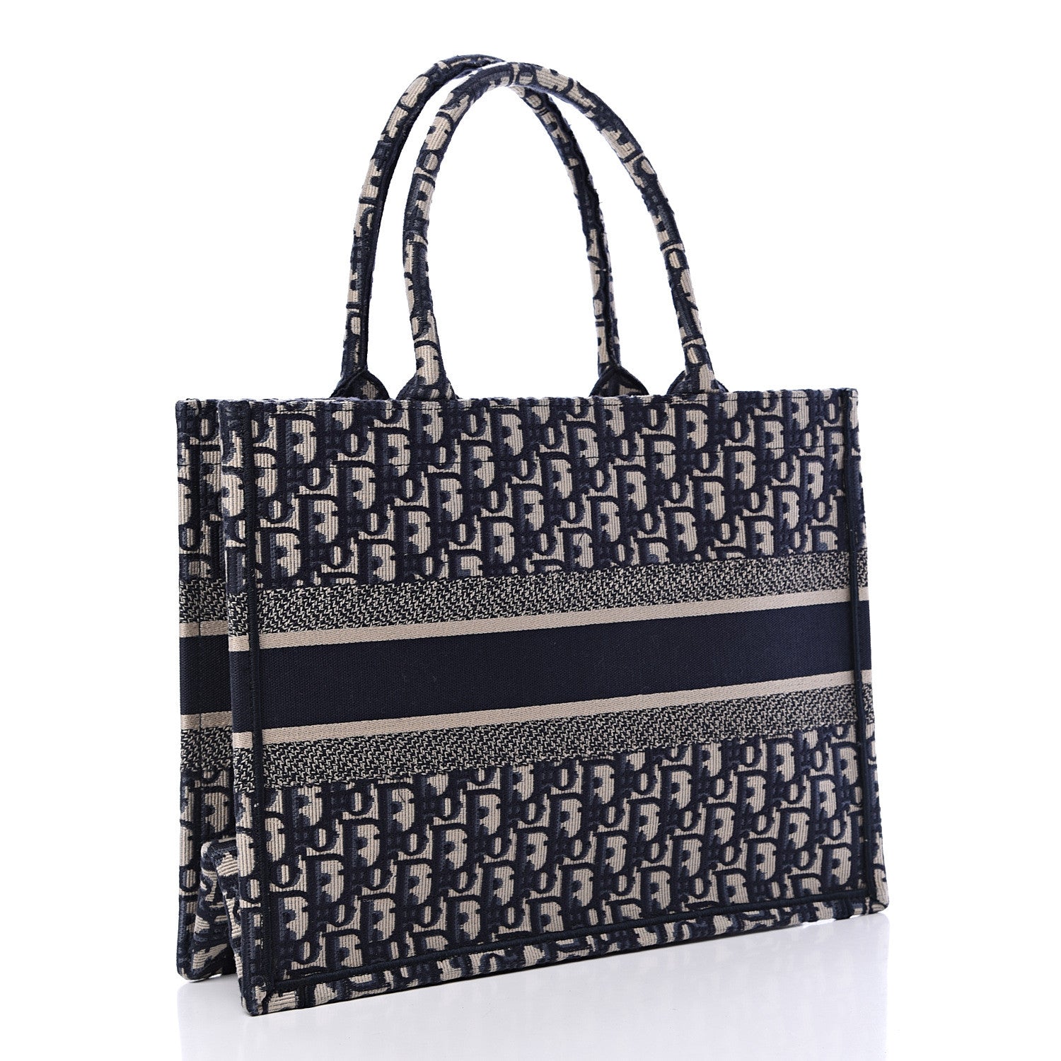 Christian Dior Oblique Medium Book Tote Blue Multicolor 2 of 9