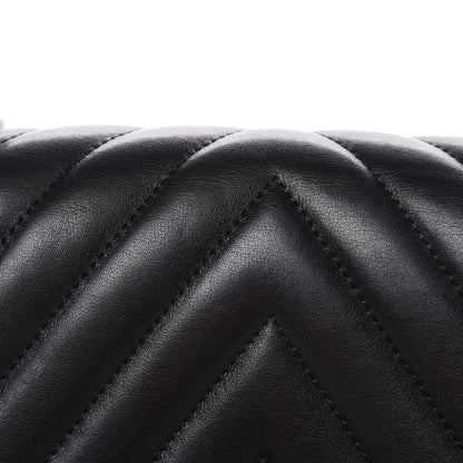 Chanel Calfskin Chevron Quilted Small Boy Flap Black 10 of 17
