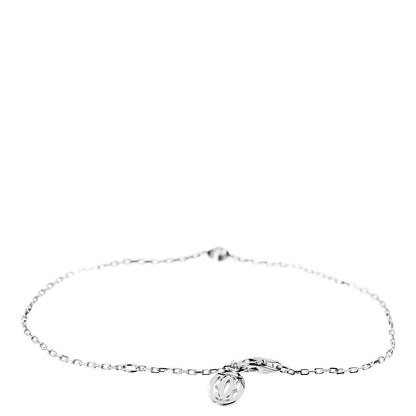 Cartier 18K White Gold Diamond SM D'Amour Bracelet 3 of 5
