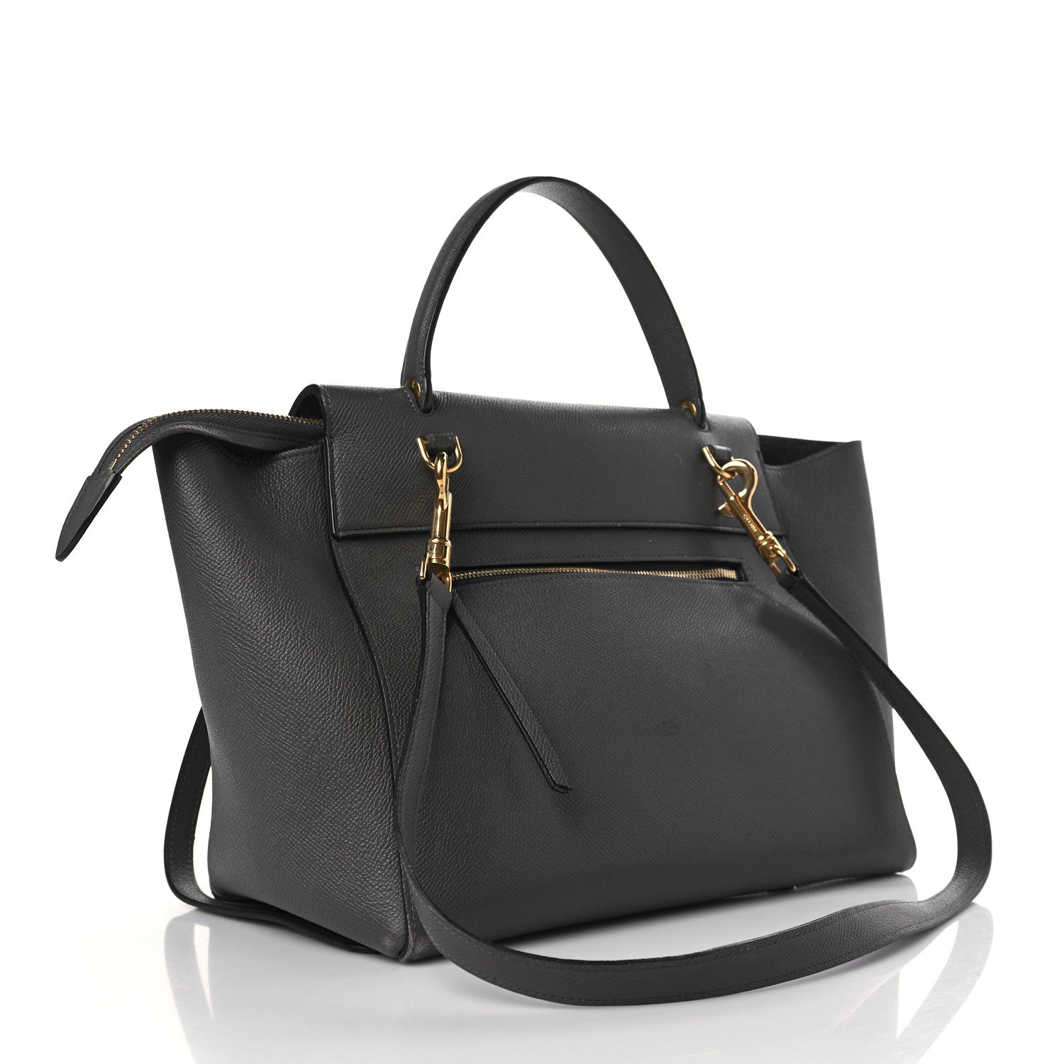 Celine Grained Calfskin Mini Belt Bag Grey 3 of 11