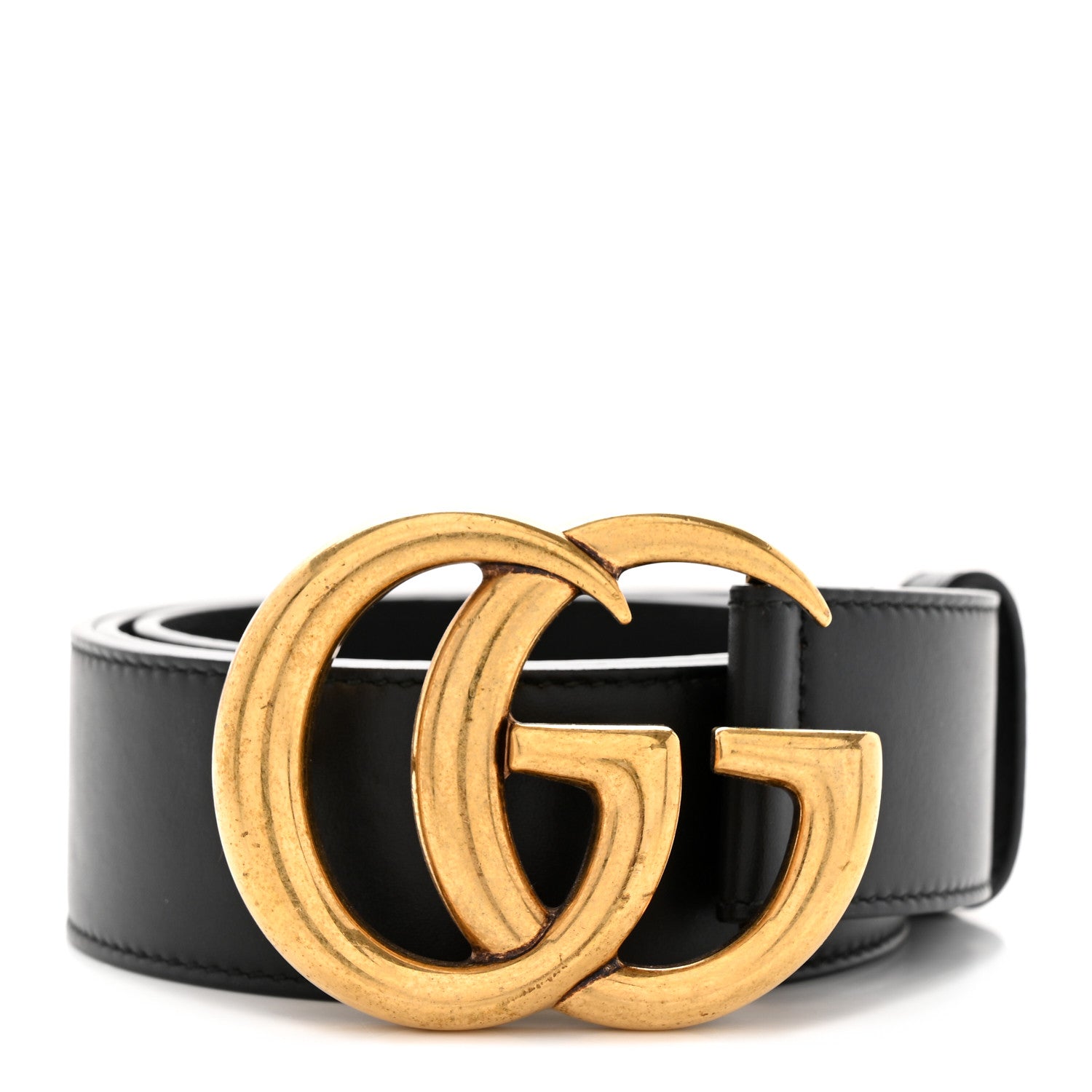 Gucci Calfskin Double G 40mm Belt 80 32 Black 1 of 5