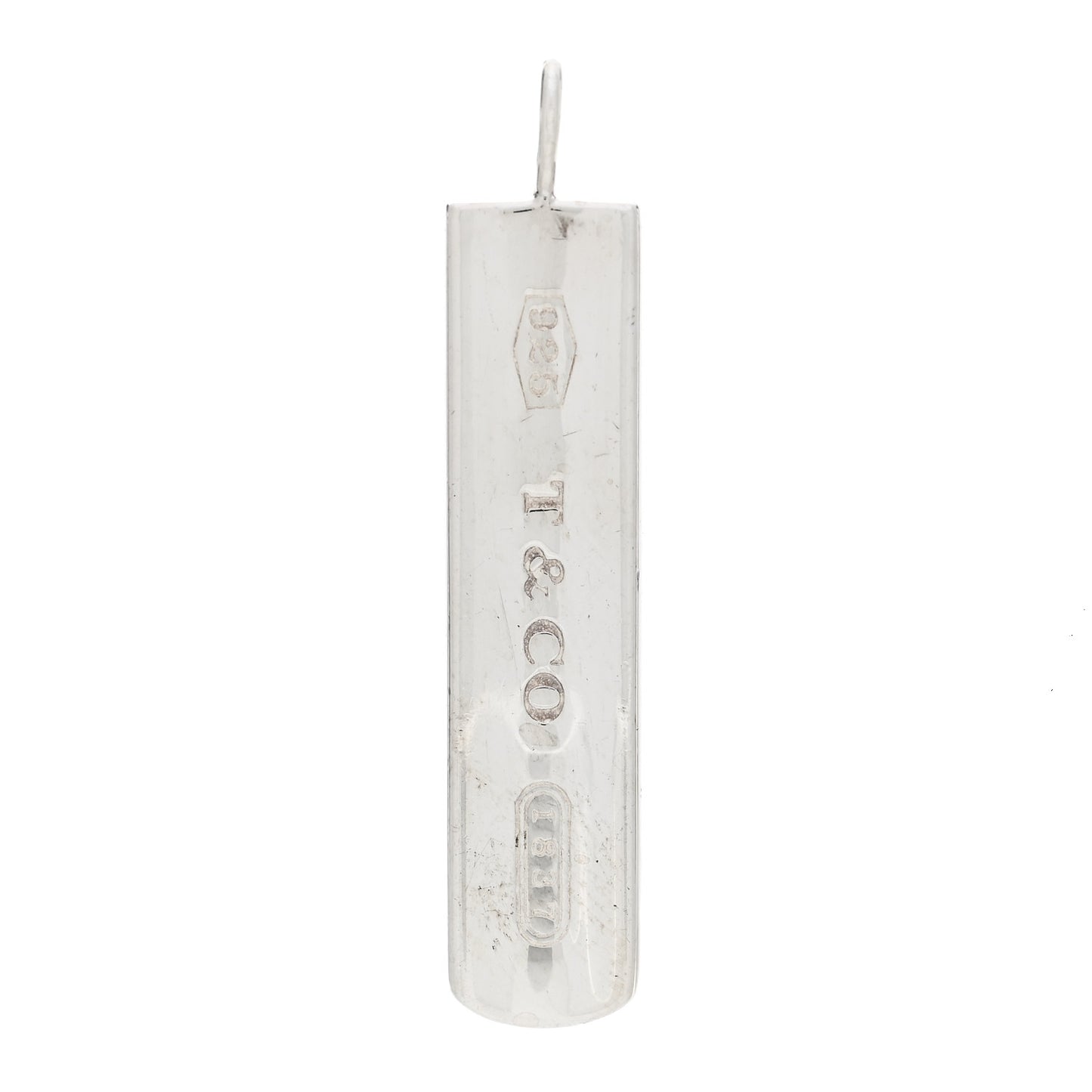 Sterling Silver 1837 Bar Pendant