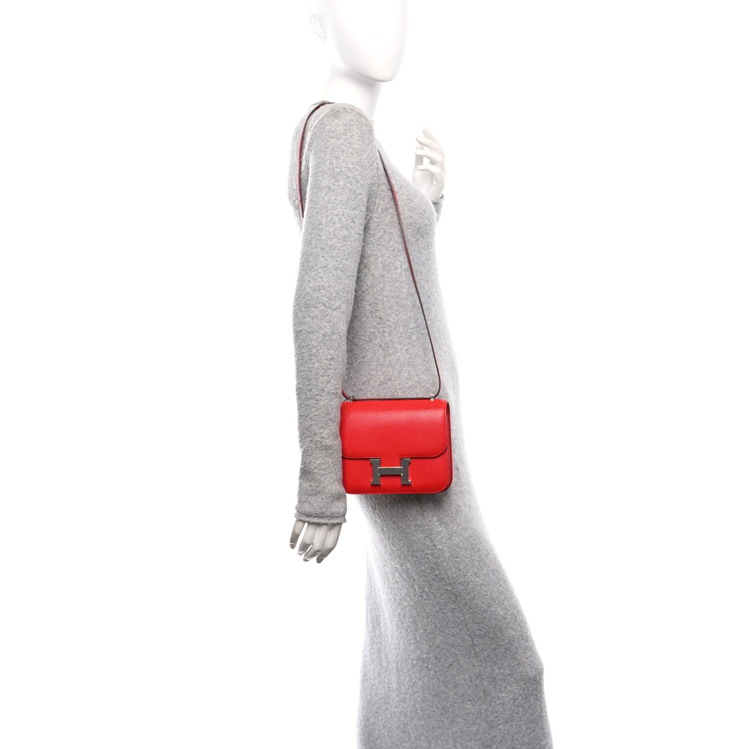 Hermes Chevre Chamkila Constance 18 Rouge De Coeur 2 of 12