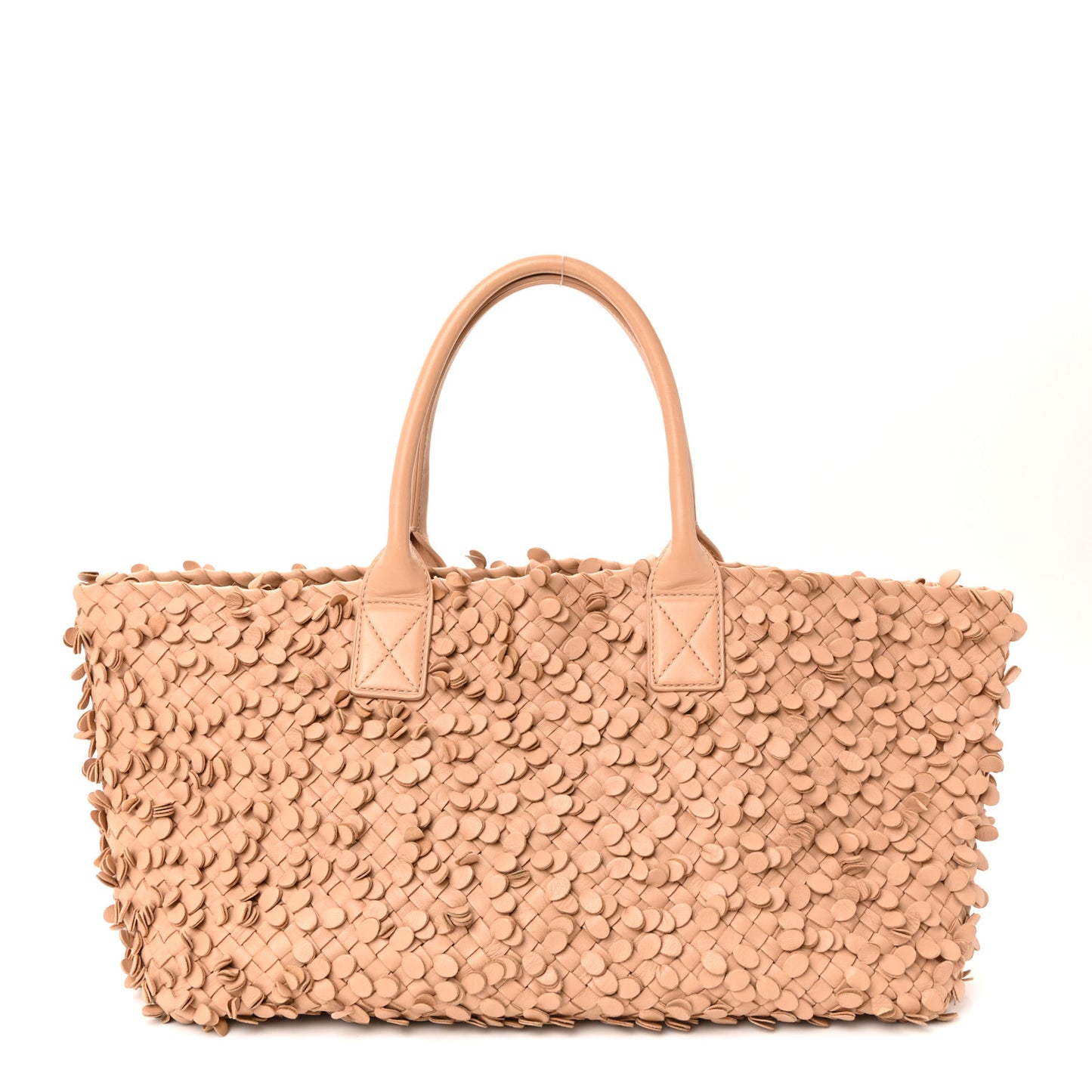 Nappa Intrecciato Medium Paillettes Cabat Beige