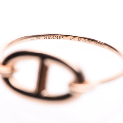 Hermes 18K Rose Gold Small Ronde Ring 49 4.75 4 of 5