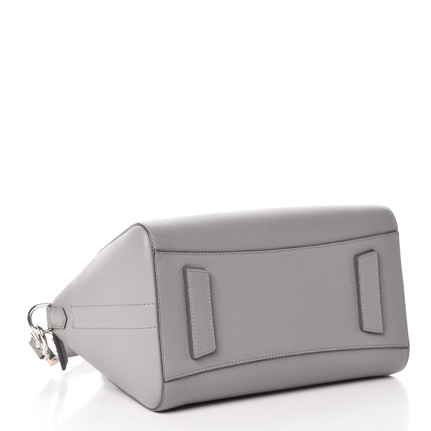 Sugar Goatskin Small Antigona Pearl Grey