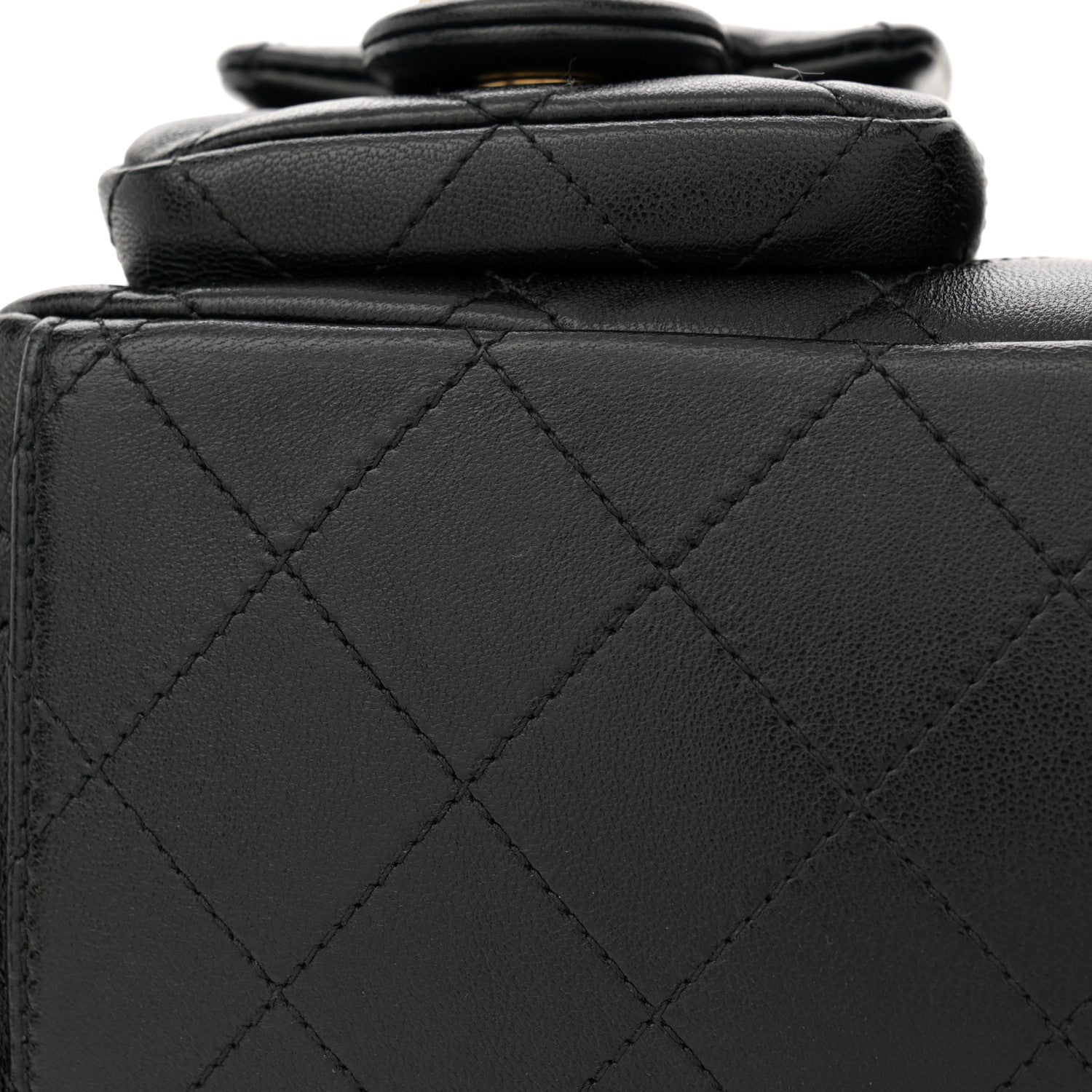Chanel Shiny Lambskin Quilted Trendy Pockets Hobo Black 11 of 11
