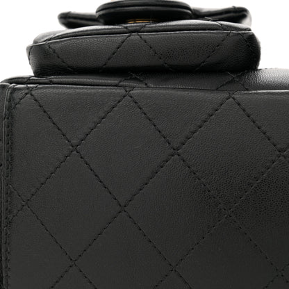 Chanel Shiny Lambskin Quilted Trendy Pockets Hobo Black 11 of 11