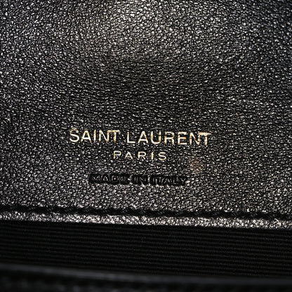 Saint Laurent Lambskin Chevron Quilted Small Loulou Bag Black 7 of 11