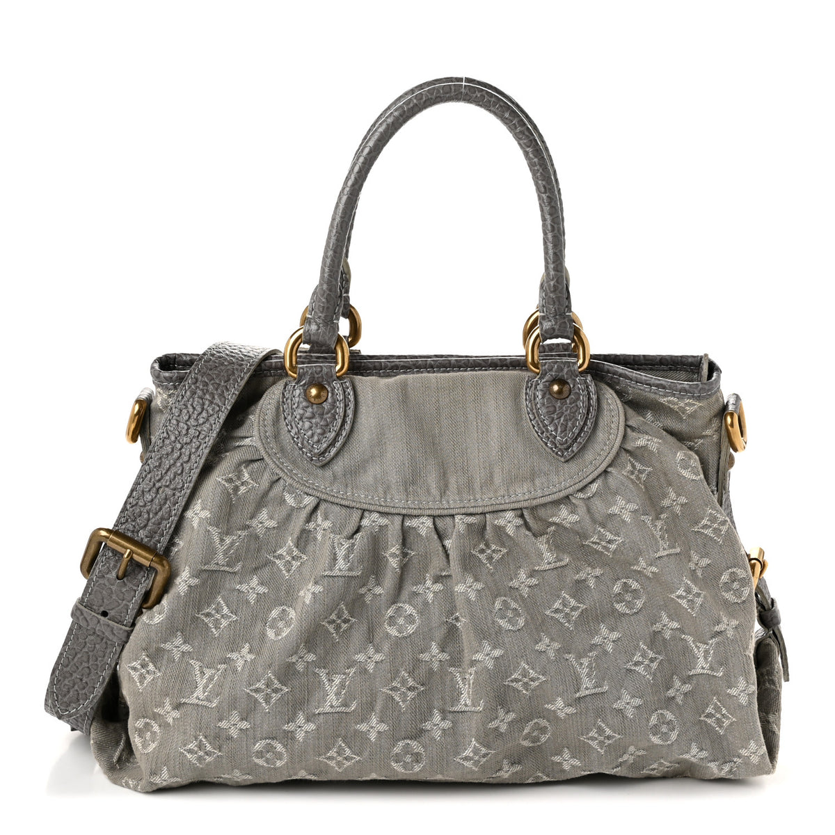 Louis Vuitton Denim Neo Cabby MM Grey 1 of 9